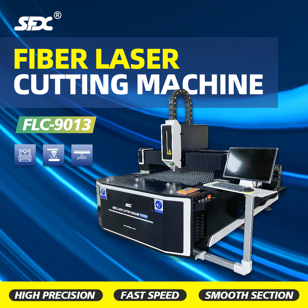 FLC-9013 1000W 1500W 2000W 3000W Fiber Laser Metal Cutting Machine Working Area 900*1300mm for Carbon Steel Stainless Steel